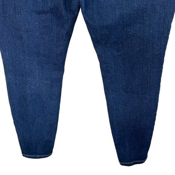 True Craft Juniors SZ 15 Skinny Jeans Distressed High-Rise Whiskered Dark Wash - Picture 7 of 10